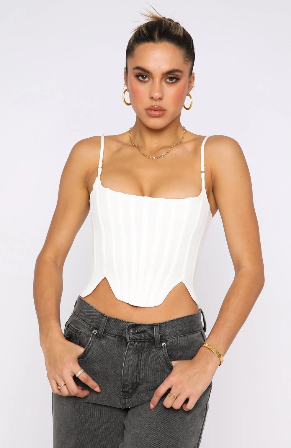 Living Large Bustier White 2 Living Large Bustier White - Image 2