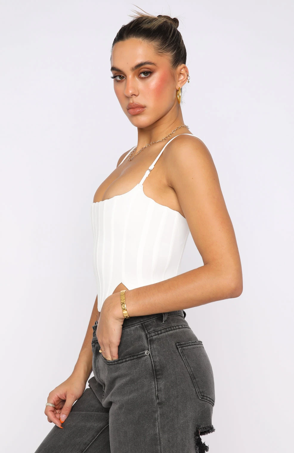 Living Large Bustier White 3 Living Large Bustier White - Image 3