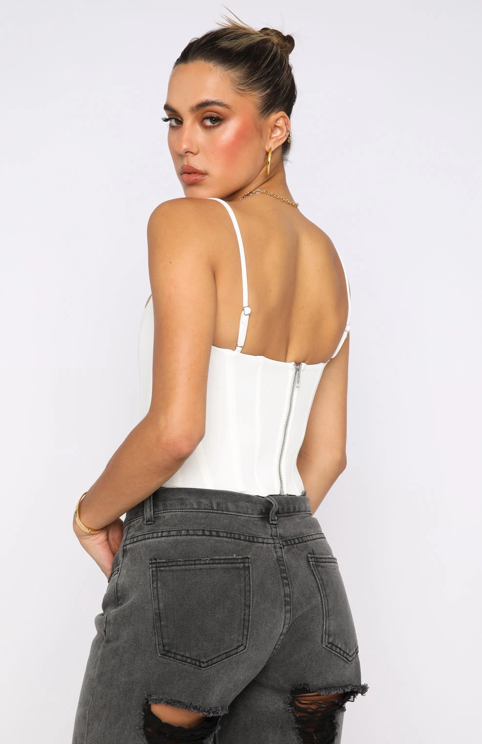 Living Large Bustier White 4 Living Large Bustier White - Image 4