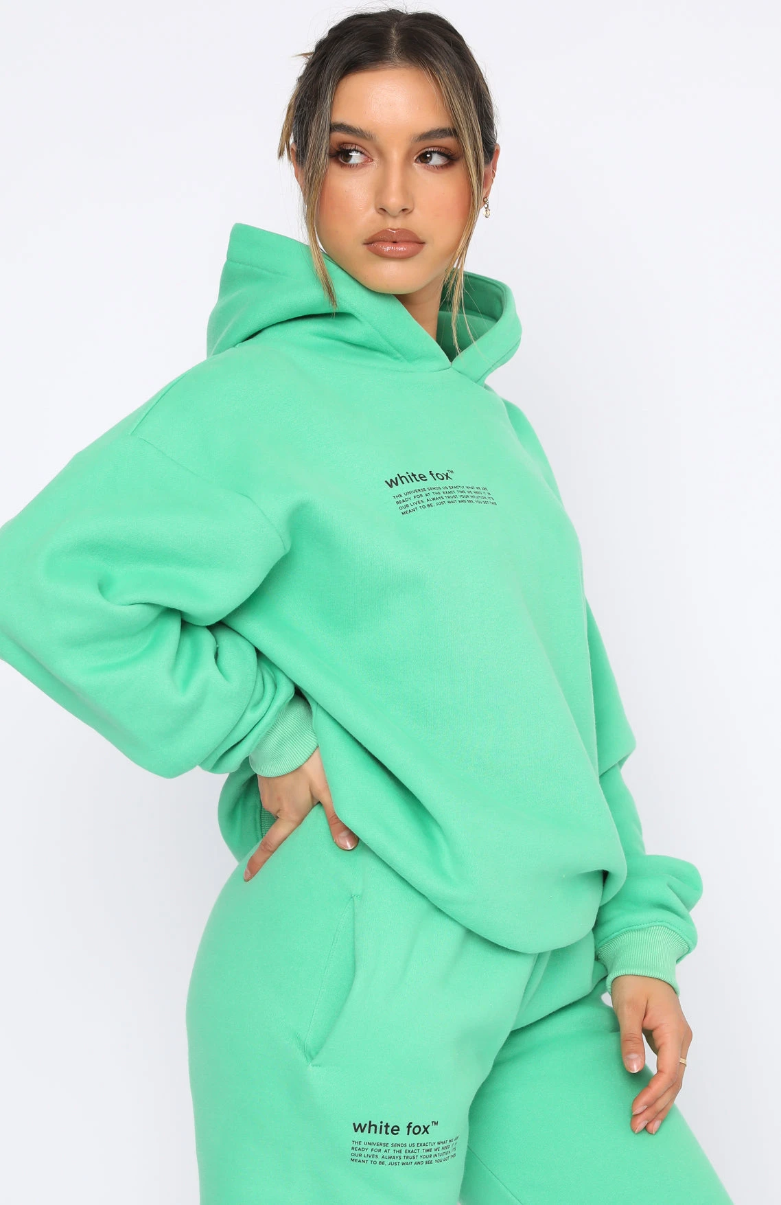 She's A Baddie Hoodie Jolly Green 3 She's A Baddie Hoodie Jolly Green - Image 3