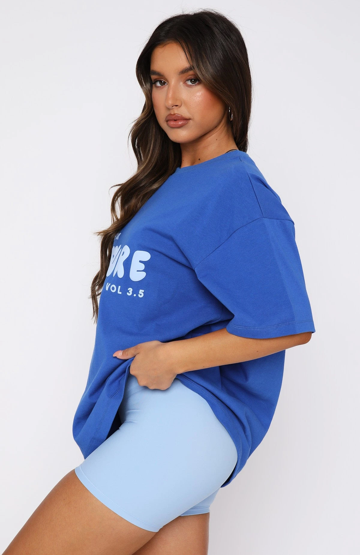 Leisure Series Oversized Tee Cobalt 4 Leisure Series Oversized Tee Cobalt - Image 4