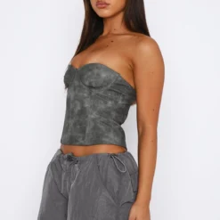 I'm Back Baby PU Bustier Grey 11 I'm Back Baby PU Bustier Grey -Cheap Vog Unique Store 04.05.2327437