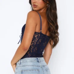 French Kiss Lace Bustier Navy 8 French Kiss Lace Bustier Navy -Cheap Vog Unique Store 04.08.2344331