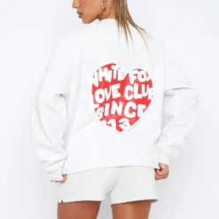 Love Club Oversized Sweater Grey Marle -Cheap Vog Unique Store 05.01.223374 scaled