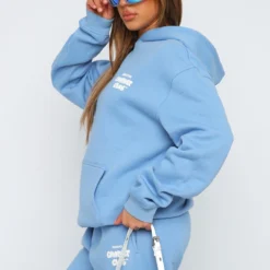 Comfort Club Oversized Hoodie Blissful Blue -Cheap Vog Unique Store 07.07.2302392 2