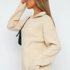 Let's Get Cosy Knit Sweater Beige 7 Let's Get Cosy Knit Sweater Beige -Cheap Vog Unique Store 07.07.230341