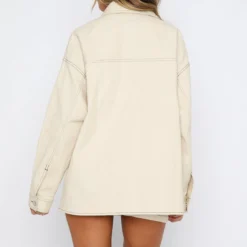 Meet Me Backstage Oversized Jacket Cream -Cheap Vog Unique Store 08.06.2332615