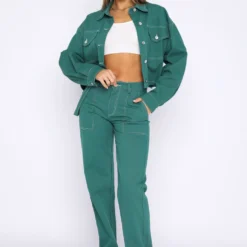 Right Way Pants Forest Green -Cheap Vog Unique Store 08.09.22 719