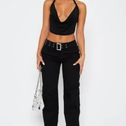 Good Days Ahead Low Rise Pants Black -Cheap Vog Unique Store 09.03.231773