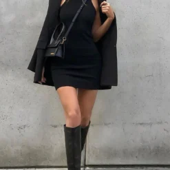 Star Power Ribbed Mini Dress Black 14 Star Power Ribbed Mini Dress Black -Cheap Vog Unique Store 128771688 1755823274599808 8999564261800029535 n