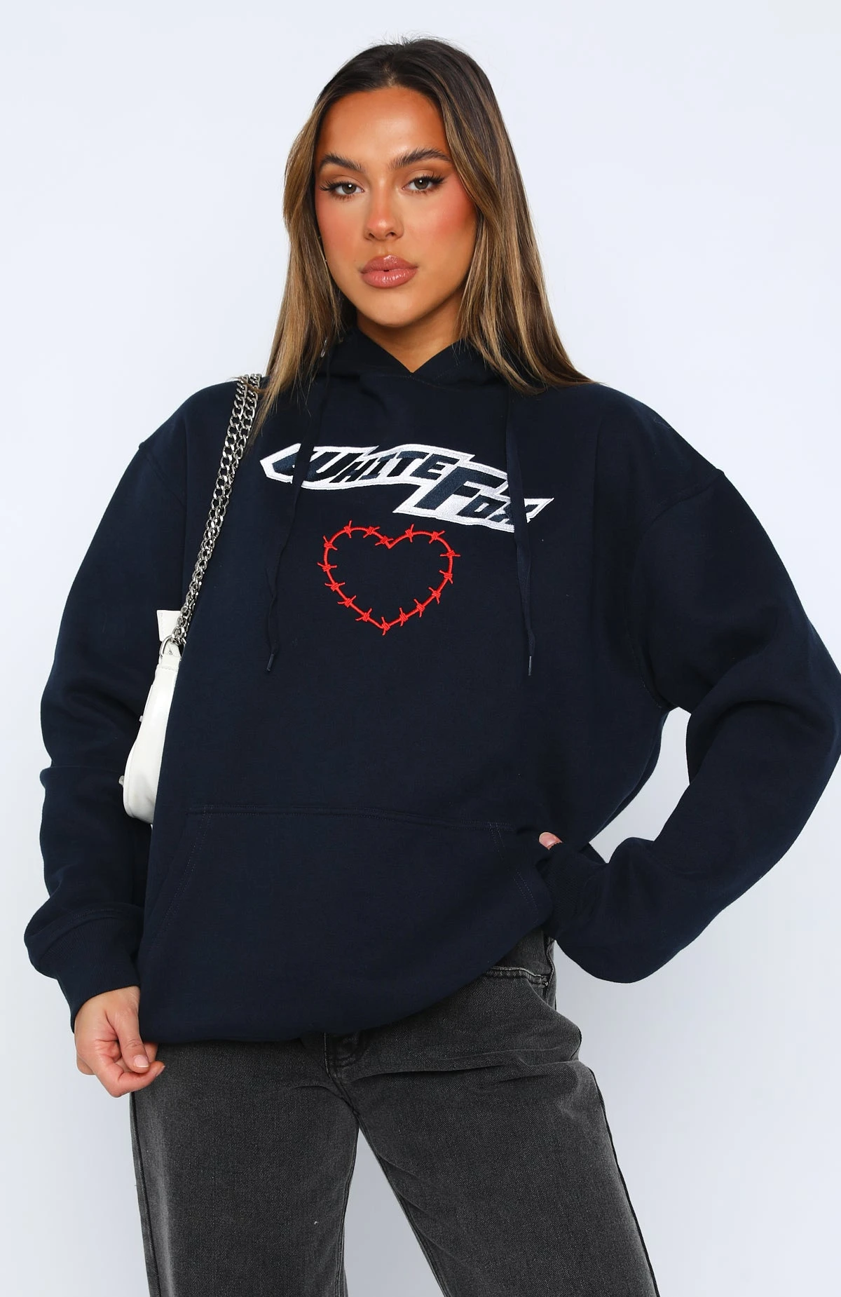 Need To Have It Oversized Hoodie Dark Navy 2 Need To Have It Oversized Hoodie Dark Navy - Image 2