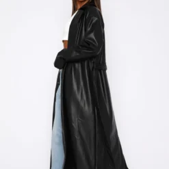 Rainy Day PU Trench Coat Black 14 Rainy Day PU Trench Coat Black -Cheap Vog Unique Store 16.03.2321448