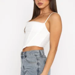 Out Of Focus Bustier White -Cheap Vog Unique Store 18.08.22 133