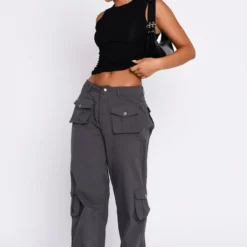 Clear My Mind Pants Charcoal -Cheap Vog Unique Store 19.01.231213