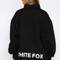 Caught Up With You Zip Front Sweater Black -Cheap Vog Unique Store 19.11.21 1040