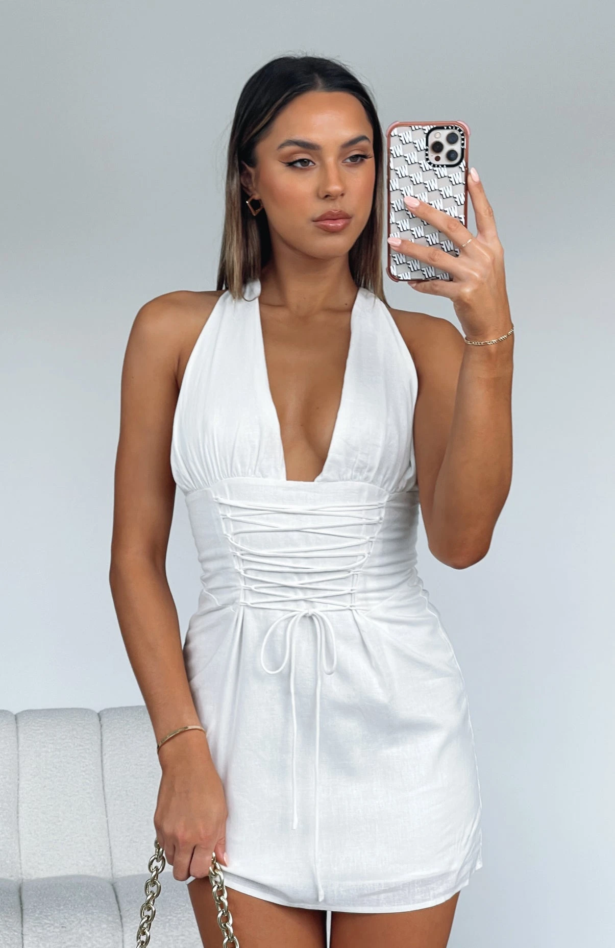 She's The Moment Mini Dress White 6 She's The Moment Mini Dress White - Image 6