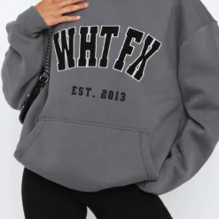 Give It Away Oversized Hoodie Charcoal -Cheap Vog Unique Store 2.3.2311706