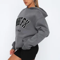 Give It Away Oversized Hoodie Charcoal -Cheap Vog Unique Store 2.3.2311712