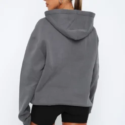 Give It Away Oversized Hoodie Charcoal -Cheap Vog Unique Store 2.3.2311715