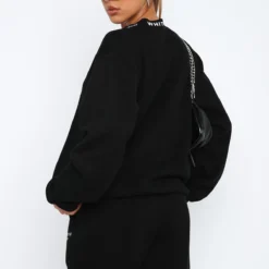 Put It On Repeat Oversized Sweater Black -Cheap Vog Unique Store 2.3.2311873