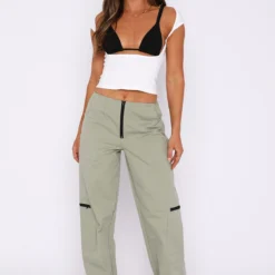 One Sided Pants Khaki -Cheap Vog Unique Store 20.09.223424