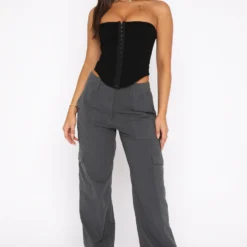 Know Your Worth Pants Charcoal -Cheap Vog Unique Store 21.07.22 208