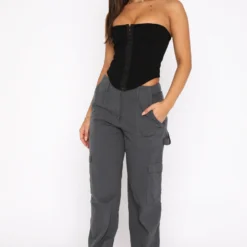 Know Your Worth Pants Charcoal -Cheap Vog Unique Store 21.07.22 211