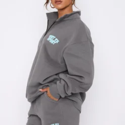 Sport Series Zip Front Sweater Charcoal -Cheap Vog Unique Store 22.12.2219960