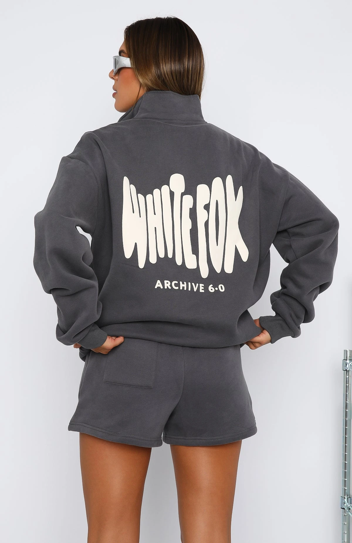 Archive 6.0 Zip Front Sweater Ash 4 Archive 6.0 Zip Front Sweater Ash - Image 4