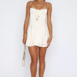 Stay Together Mini Dress Cream -Cheap Vog Unique Store 24.04.2326694