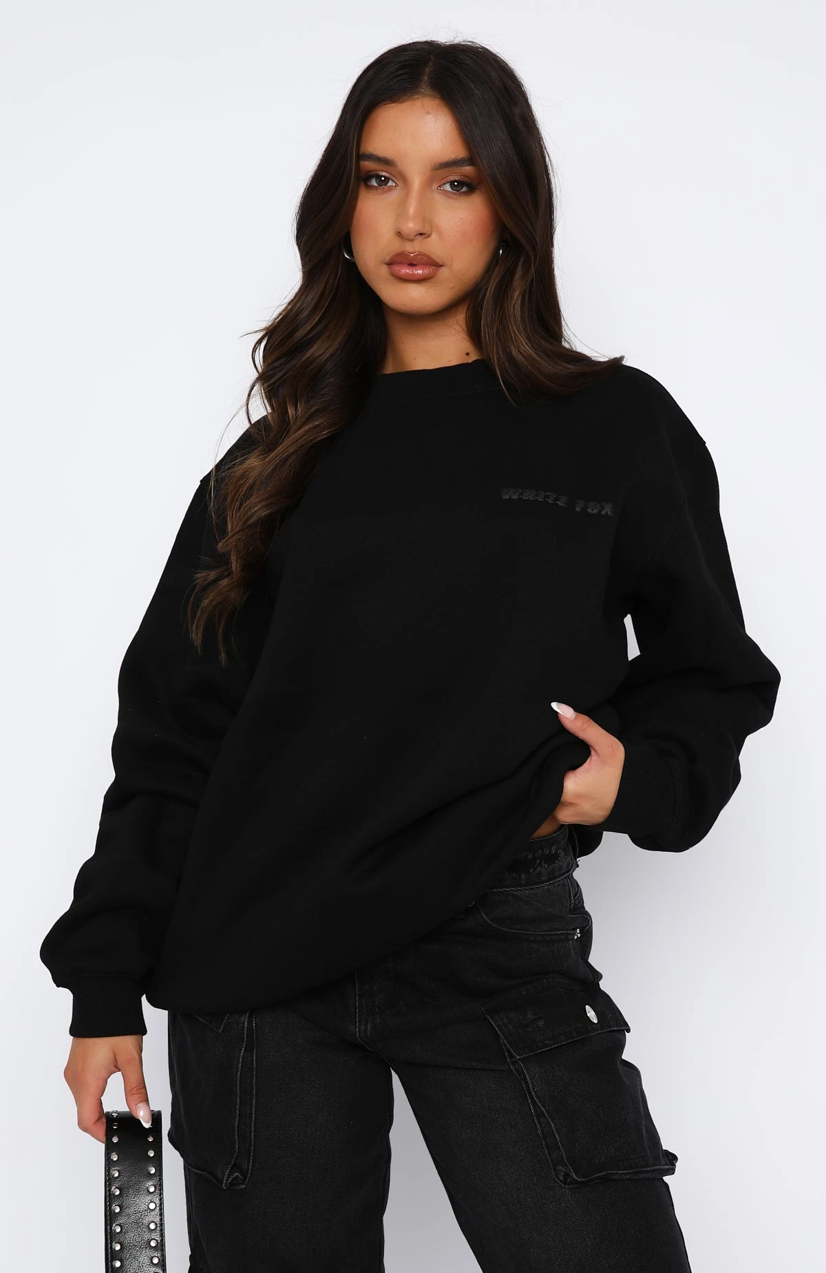 All A Blur Oversized Sweater Black 2 All A Blur Oversized Sweater Black - Image 2