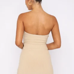 Fair And Square Knitted Bustier Oatmeal -Cheap Vog Unique Store 26.05.22 1290