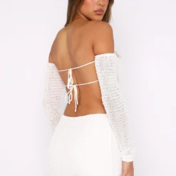 Summer's Over Long Sleeve Mini Dress White -Cheap Vog Unique Store 27.07.2343277