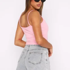 Make It A Date Ribbed Top Bubblegum -Cheap Vog Unique Store 27.07.2343547