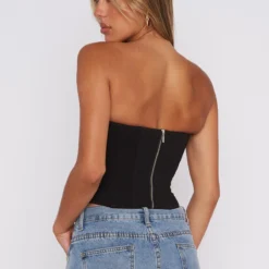 Banking On Me Strapless Bustier Black 11 Banking On Me Strapless Bustier Black -Cheap Vog Unique Store 28.11.220744