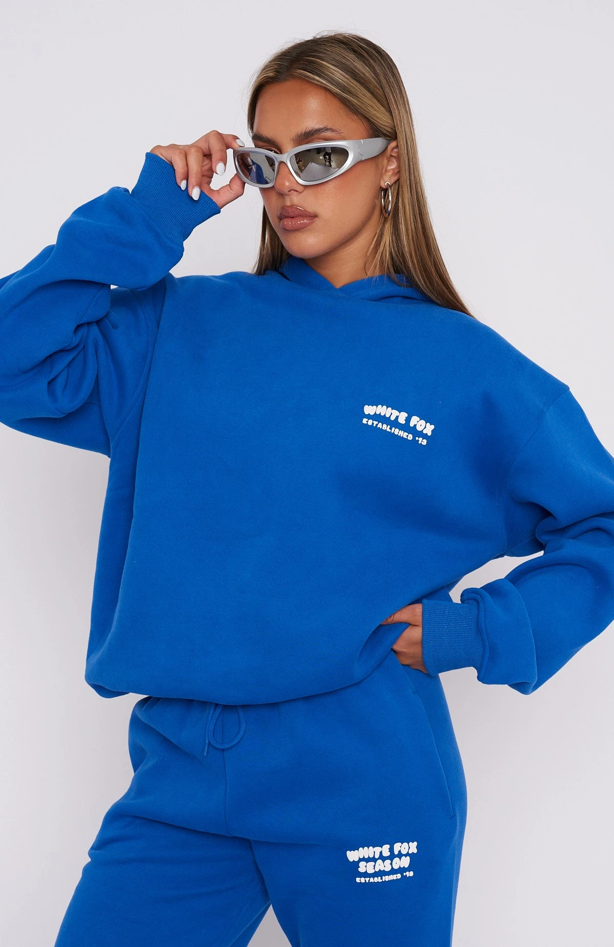 The Main Season Oversized Hoodie Electric Blue 2 The Main Season Oversized Hoodie Electric Blue - Image 2