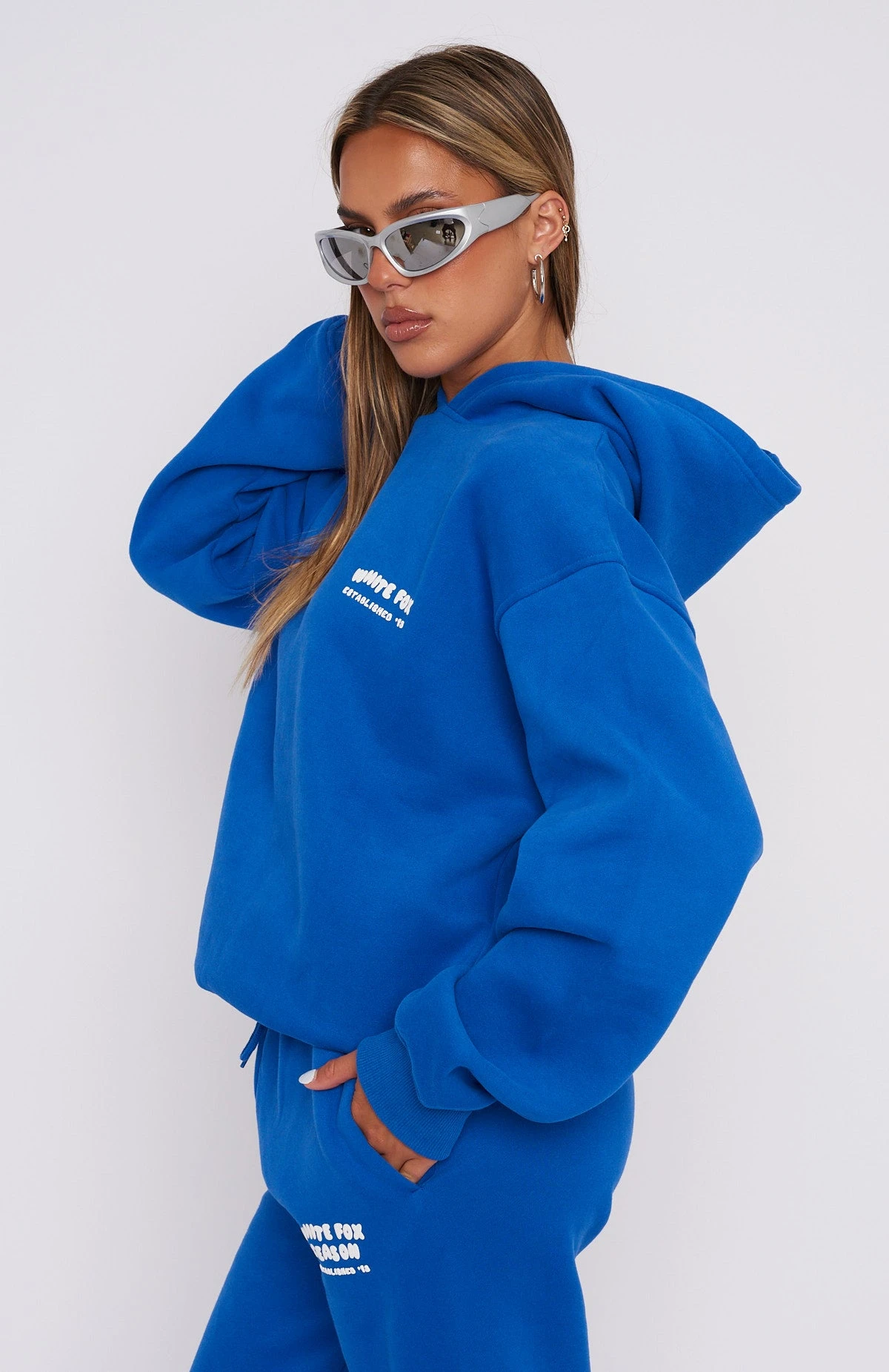 The Main Season Oversized Hoodie Electric Blue 3 The Main Season Oversized Hoodie Electric Blue - Image 3