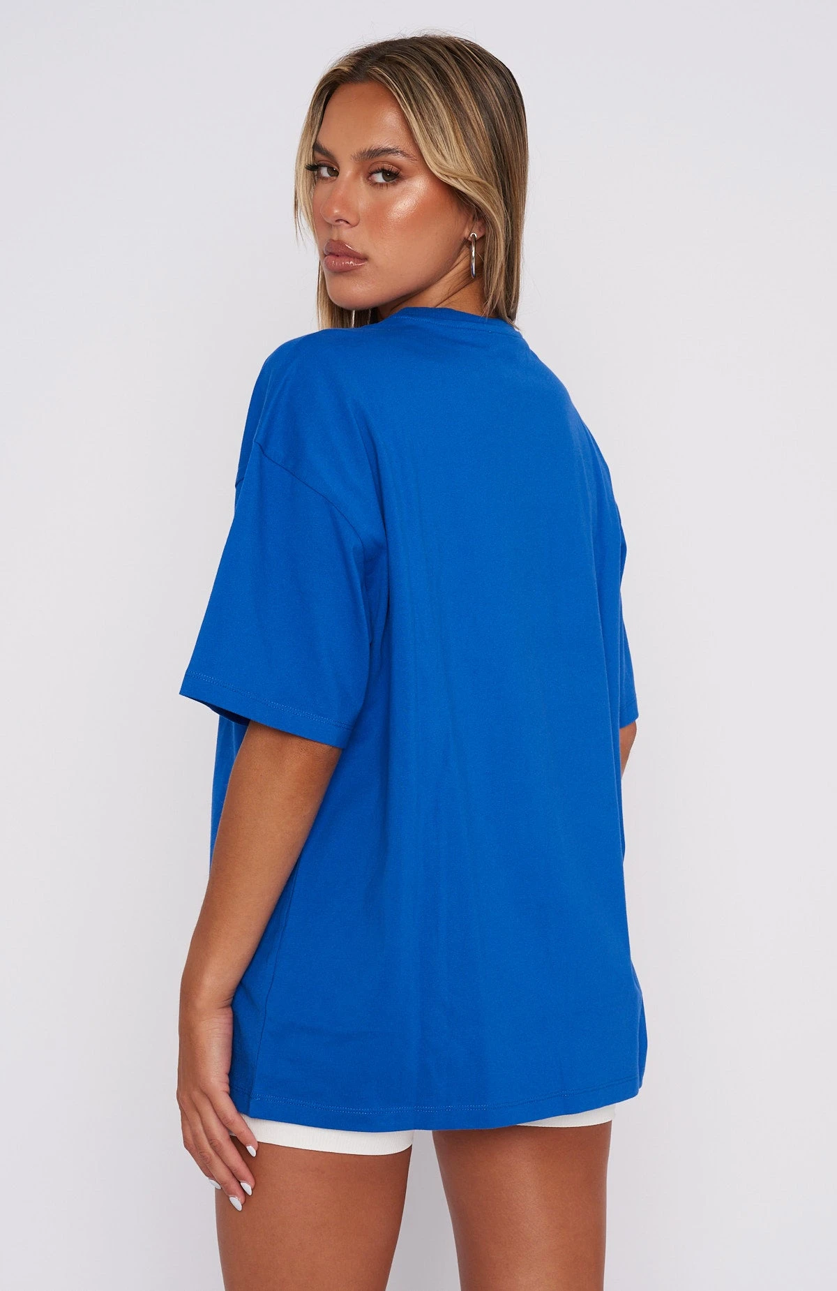 The Main Season Oversized Tee Electric Blue 4 The Main Season Oversized Tee Electric Blue - Image 4