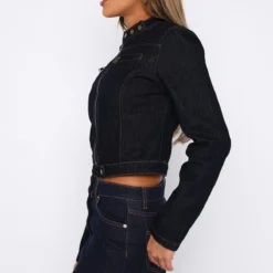 Wherever We Go Denim Jacket Dark Wash -Cheap Vog Unique Store 30.06.2336920