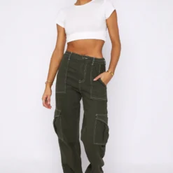 Keep On Moving Pants Khaki -Cheap Vog Unique Store 31.05.22 1324