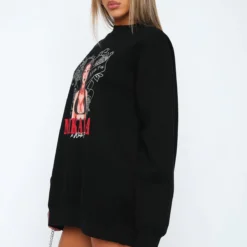 Situationship Oversized Sweater Black -Cheap Vog Unique Store 31.05.2322792