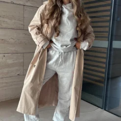 Feeling Fine Trench Coat Beige 14 Feeling Fine Trench Coat Beige -Cheap Vog Unique Store 310818996 5527173280694178 1996539983552505885 n