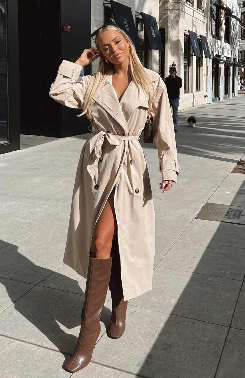 Feeling Fine Trench Coat Beige 1 Feeling Fine Trench Coat Beige