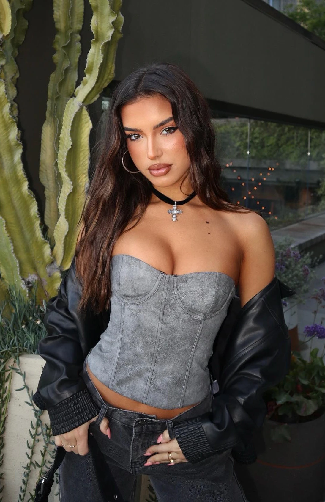 I'm Back Baby PU Bustier Grey 7 I'm Back Baby PU Bustier Grey - Image 7