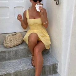 Trending Now Mini Dress Buttercup