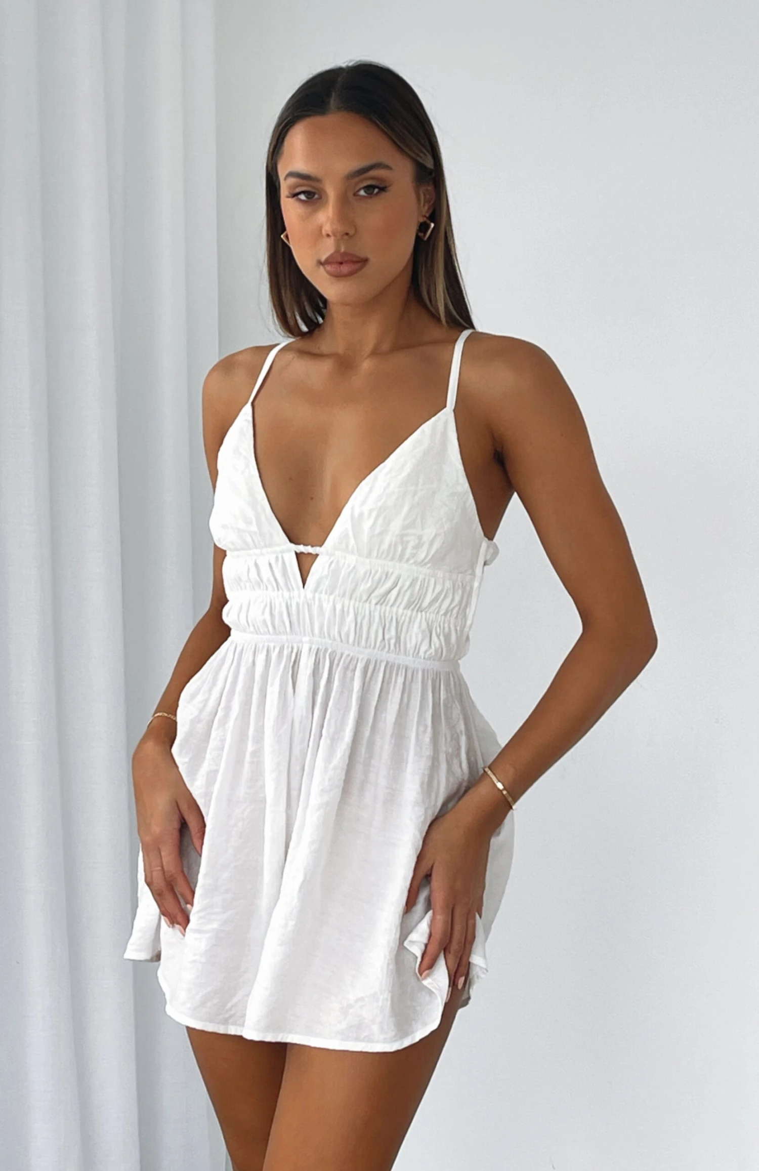 Meet You There Playsuit White