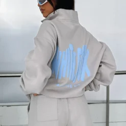 Archive 6.0 Zip Front Sweater Dove