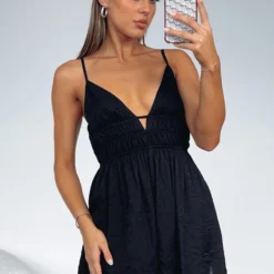 Meet You There Playsuit Black