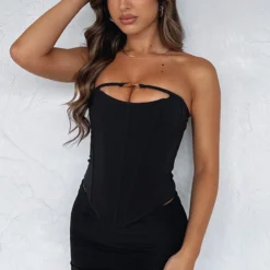 Banking On Me Strapless Bustier Black 13 Banking On Me Strapless Bustier Black -Cheap Vog Unique Store BANKING ON ME STRAPLESS BUSTIER01 12 22 01