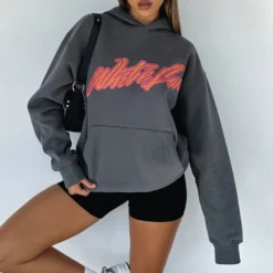 Catch You Out Oversized Hoodie Volcanic